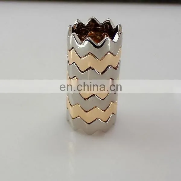 Personalized Assembly Serration Stack Ring photo-2