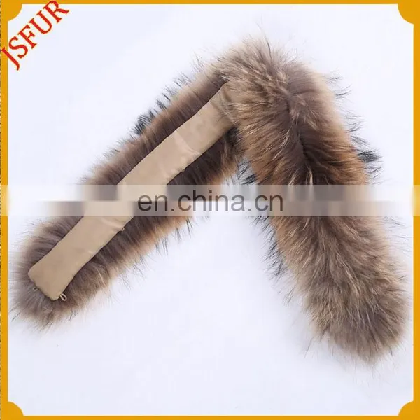 Fur Collar For Jacket/Coat/Vest Genuine Raccoon Fur Collar photo-3