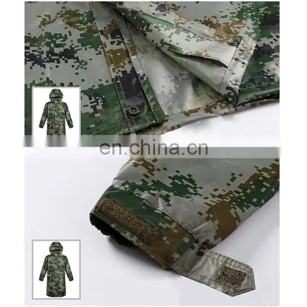 Wholesale Motorcycle Raincoat pe Pvc Waterproof Fabric Camouflage Rainsuit photo-5