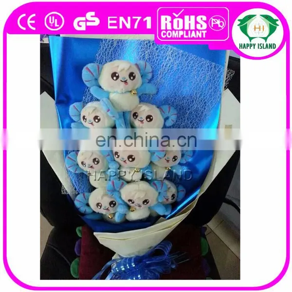 HI Meet CE Stand Custom Soft Plush Toy Bouquet for Valentine's Day photo-4