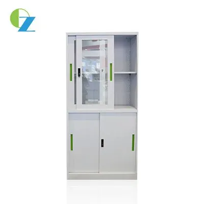 Hot Sale Office Modern Glass and Steel Doors Cupboard With 0.5 mm Thickness photo-2