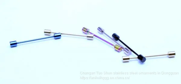 Brief Introduction of New Body Piercing Foreign Trade Jewelry Ear Scraping Titanium Steel Earphone Wholesale Factory photo-2