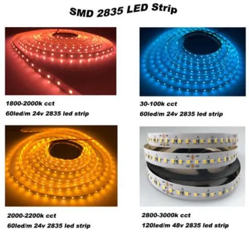 Flexible High Brightness 60LED/m SMD 2835 LED Strips
