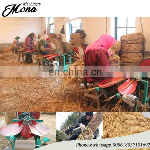 Hemp Rope Making Machine Grass Straw Rope Knitting Machine photo-2