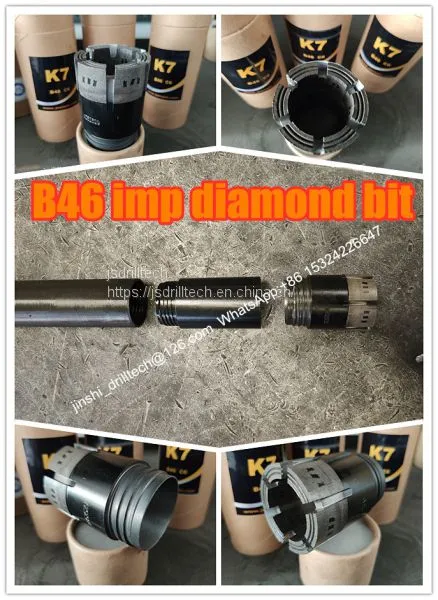 B46 Single Tube Bits, Impregnated Diamond Core Drill Bits, Exploration Drilling Bit, Rock Coring, Geotechnical Drilling Bits photo-4