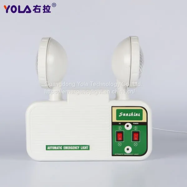 Electric Emergency Light Led Lights Double Heads Adjustable Led Fire Emergency Lamps