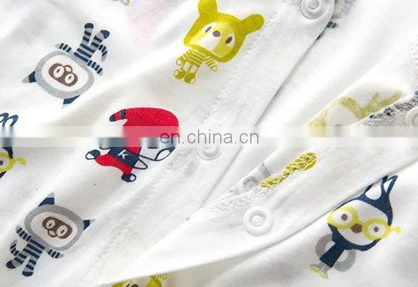 2018 Fashion Organic Baby Body Suit Children's Short Sleeve Toddlers Rompers photo-4