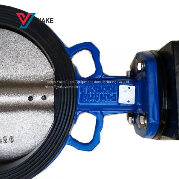 Ductile Iron Wafer Handle Butterfly Valve With Worm Gear photo-5
