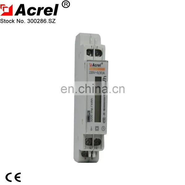LCD Display Single Phase  Din Rail  Energy Meter kwh Meter Power Meter Electronic Meter with RS485 Electric Solid State meter