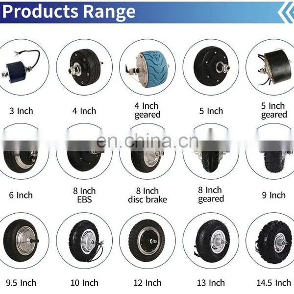 DC Brushless Gearless Hub Motor Wheel 350W 500W 800W for Electric Scooter Motor photo-5