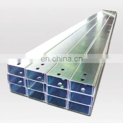 lipped c channel 50 mm Lightweight Slotted c Lipped Channel c Purlin gi c Channel for Rack