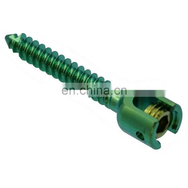 China Manufacture Spinal Fixation System Monoaxial Pedicle Screws Orthopedic Surgical Spine Implants