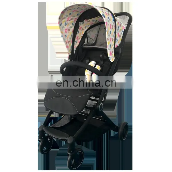 2021 China Manufacturer High Landscape Luxury Foldable Reversible Auto Baby Pram Automatic Baby Stroller For Sale photo-5