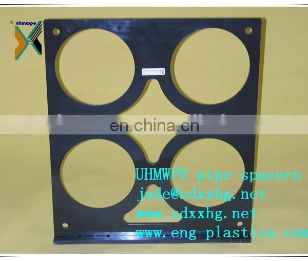 Black Color UHMWPE Spacer, HDPE Cable Support Block, UHMWPE Pipe Support photo-6