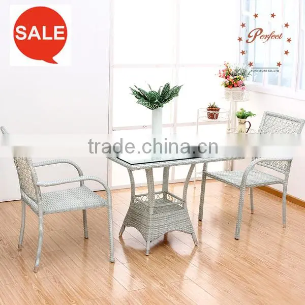 Patio Outdoor Furniture Rattan TABLE and Chair Restaurant Set ZG-109 photo-2