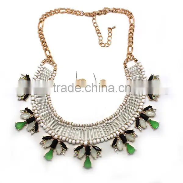 2015 Fashion African Jewelry Set Charming Style Jewelry Set Yiwu Fashion Beads Necklace Set photo-2