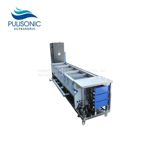 Multi Tanks Ultrasonic Cleaning Machine 28-40K For Metal Nut Parts Removing Oil With Drying photo-5