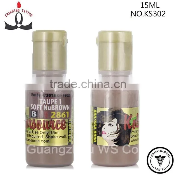 Kolorsource Dermatologist Tested Permanent Makeup Kiss Me Body Embroidery Eyebrow Tattoo Pigment Quality Choice