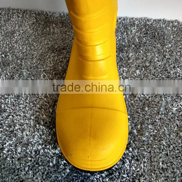 China Fashion New Yellow Pvc Rain Boots/mining Work Boots photo-4