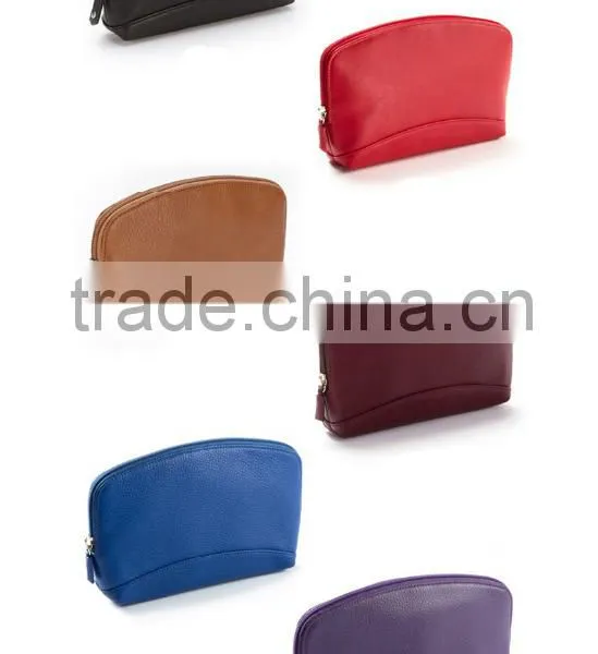 Waterproof Practical Genuine Leather Cosmetic Bag, Leather Makeup Organizer Case Lady photo-6