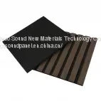 Acoustic Grooved Wood Slat Wall Panel
