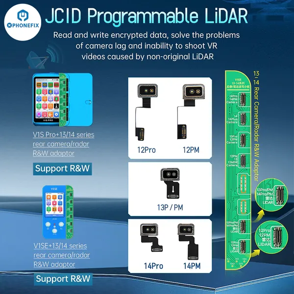 JCID Programmable LiDAR Radar FPC Fixes IPhone Rear Camera Issues photo-2