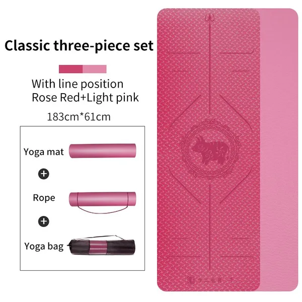 YiShengNuo Yoga Mats Good Quality Anti-slip Cork Tpe Yoga Mat With Logo photo-3