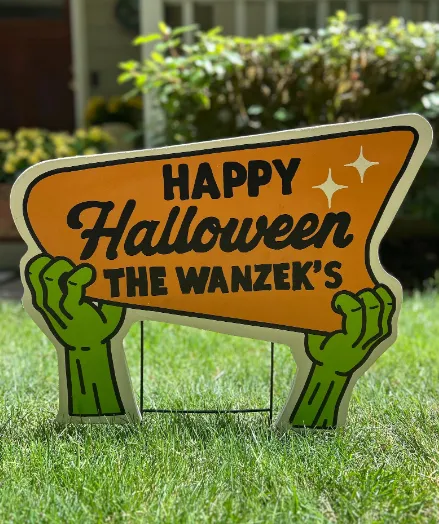 Wholesale Custom PP Corrugated Plastic Halloween Yard Decoration Signs – Outdoor Holiday Display Board photo-4