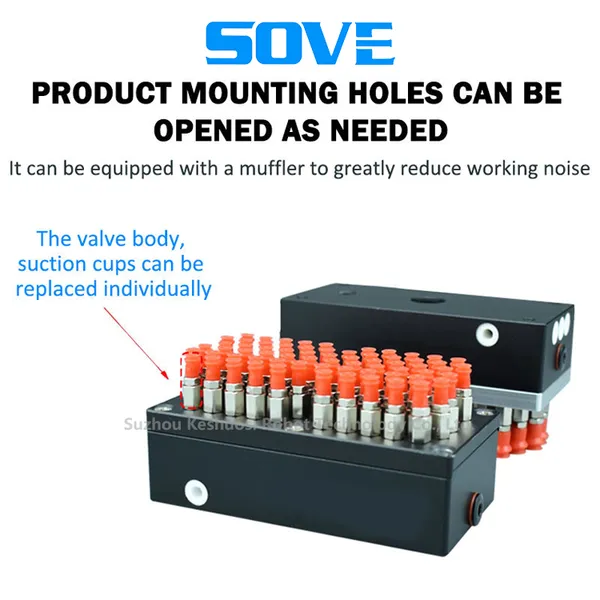 Industrial Pneumatic Vacuum Sponge Suction Cup High-power Integrated Vacuum Suction Cup Suitable for Food Packaging and PCB Board Transportation photo-4