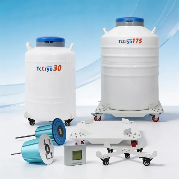 Comoros TcCryo 95L Laboratory Liquid Nitrogen Tank Cryogenic Bottle Canister For Liquid Nitrogen photo-4