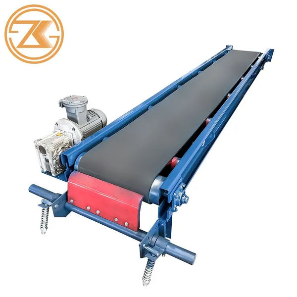 High Tensile Rubber Belt Conveyor Anti-tear Mining Belt Conveyor With Roller Frame Support photo-3