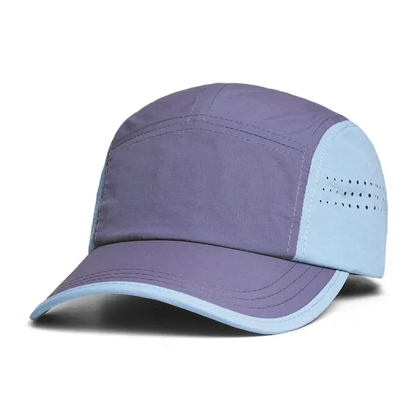 Customized Flat Brim Waterproof Breathable Quick-Drying 5 Panel Mountain Cap Baseball Cap Camp Caps photo-2