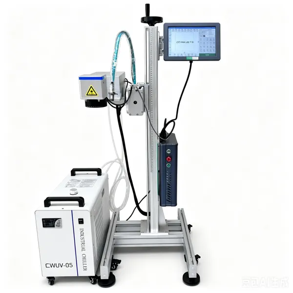 Zichen UV Laser Marking Machine for Wet Wipe Plastic Box Date and Batch Number Online Coding photo-5