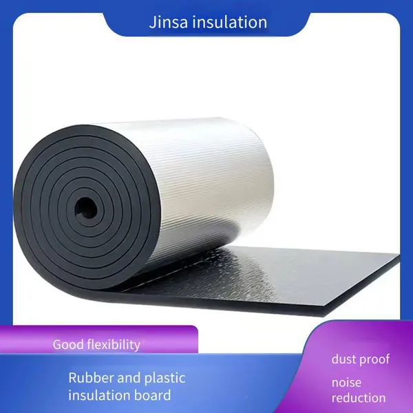 Jinsa Sound-absorbing, Sound-insulating and Heat-insulating Black Rubber and Plastic Pipe Board, Cold-resistant and Frost-resistant, Sufficient Supply photo-2