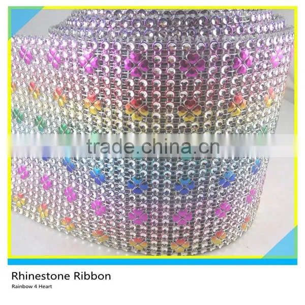 Sew On Plastic Rhinestone Mesh Decorative Plastic Mesh photo-6