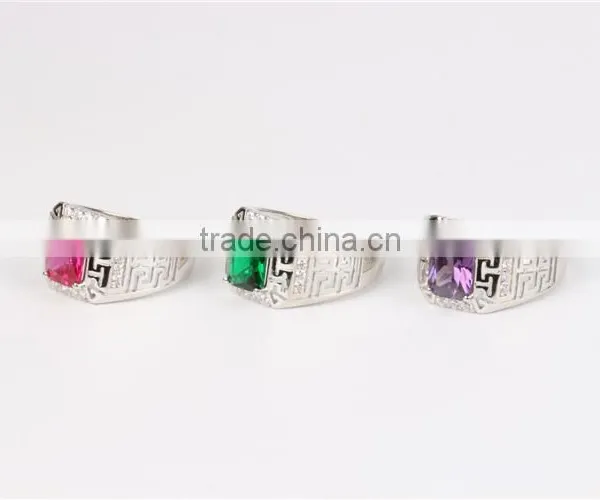 Custom 925 Sterling Silver Jewelry Men Amethyst Rings photo-4