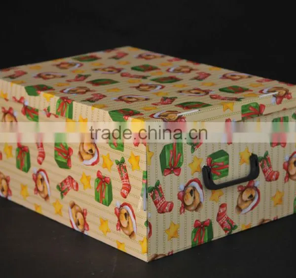 Folding Strong Cardboard Handle Storage Box photo-3