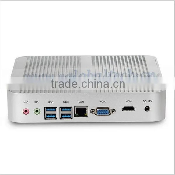 Gigabit Lan Fanless Broadwell Core i3 5005U Mini PC TV Box Windows/Linux Kodi 8GB RAM 512GB SSD 500GB HDD WIFI for , Cyber Cafe photo-3