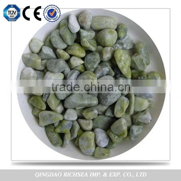 High Quality Various Dark Green Landscaping Pebble Stone photo-5
