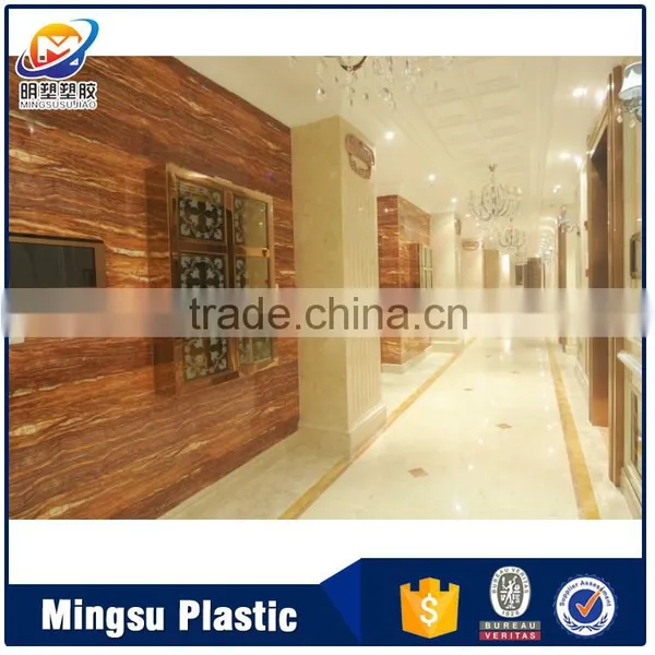 A- Interior High Gloss Marble Plastic Sheet for Interior Wall