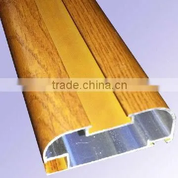 Wooden Grain Aluminum Frame for Kitchen Cabinet Series Aluminium Profile