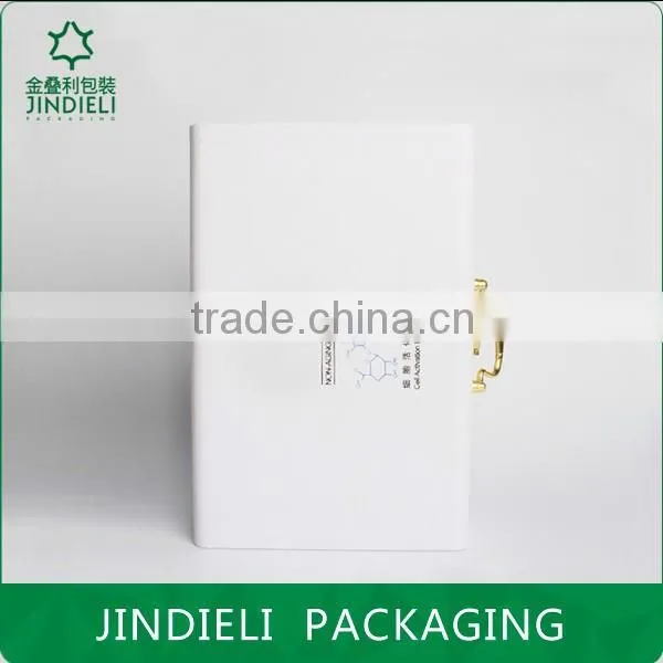 Beautiful White Leather Cosmetic Box Packaging photo-4