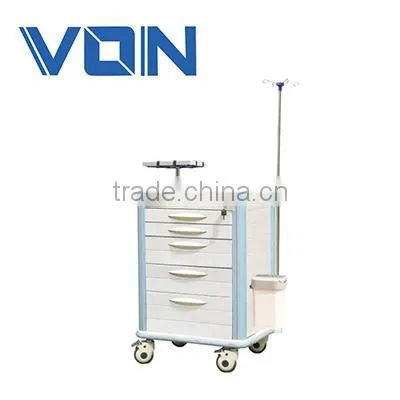 New Product FCA-02 Plastic-SteelEmergency Trolley&medical Cart&hospital Cart&nursing Trolley photo-6