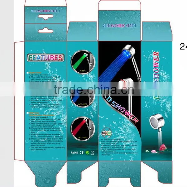 Blue Light Shower Head Colorful Handheld Shower LED Hand Shower photo-2