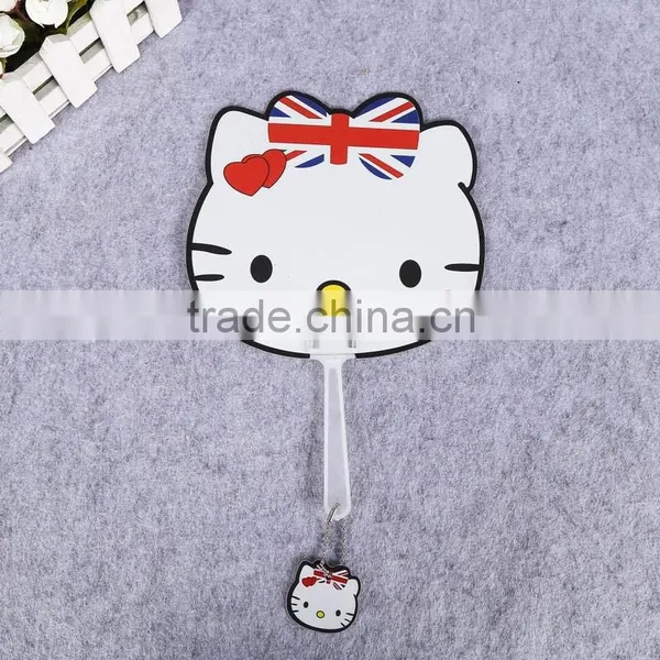 Hot Sale Lovely Monkey Design Kids Hand Fan pp Fan pp Plastic Advertising Hand Fan photo-2