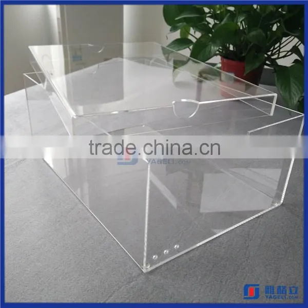 Wholesale Acrylic Custom Shoe Box Storage Box With Lid for Lady Shoes / Clear Shoe Box photo-3