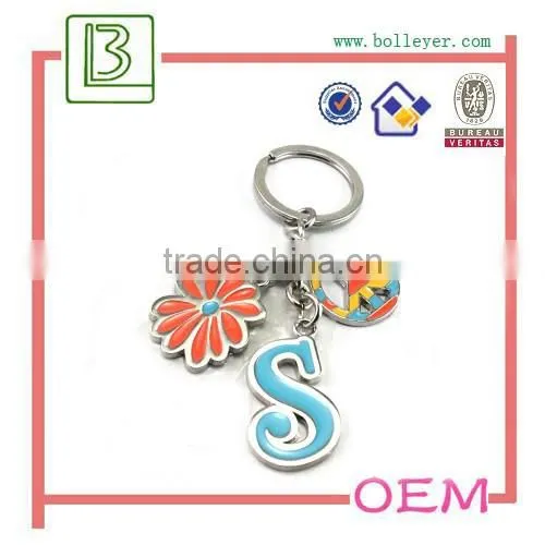 Letter Number Metal Keychain photo-2