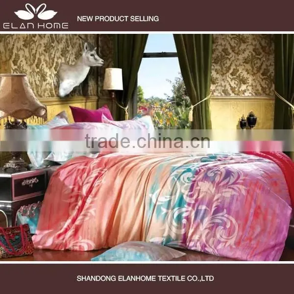 100% Cotton 128*68 40s*40s Pigment Printed Wholesale Bedding Set With Zipperr photo-3