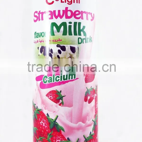 Strawberry Milk Drink Tin Can 240ml