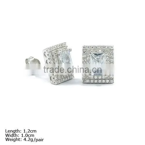 [SZH-1208] 925 Silver Jewelry Set With CZ Stones, Micro Pave Setting, Wedding Jewelry Sets. photo-2